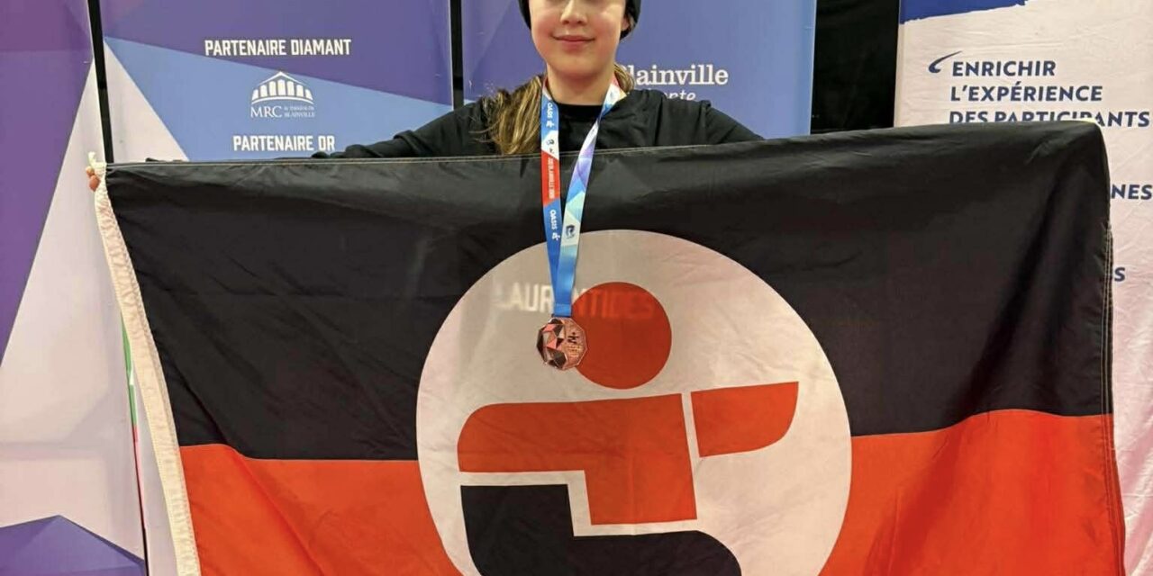 Florence Major, médaillée de bronze aux Jeux du Québec en Taekwondo.