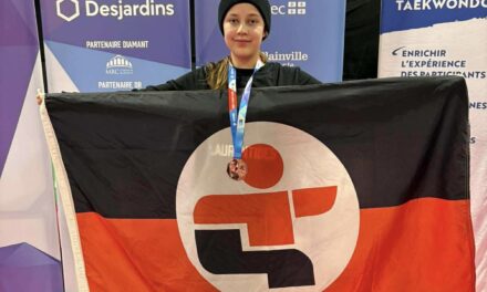 Florence Major, médaillée de bronze aux Jeux du Québec en Taekwondo.