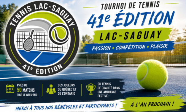 Une 41e édition couronnée de succès pour le Tournoi de tennis de Lac-Saguay