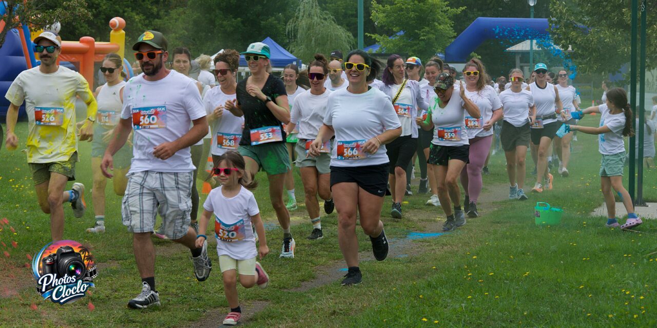 Une course haute en couleur au parc des Canotiers