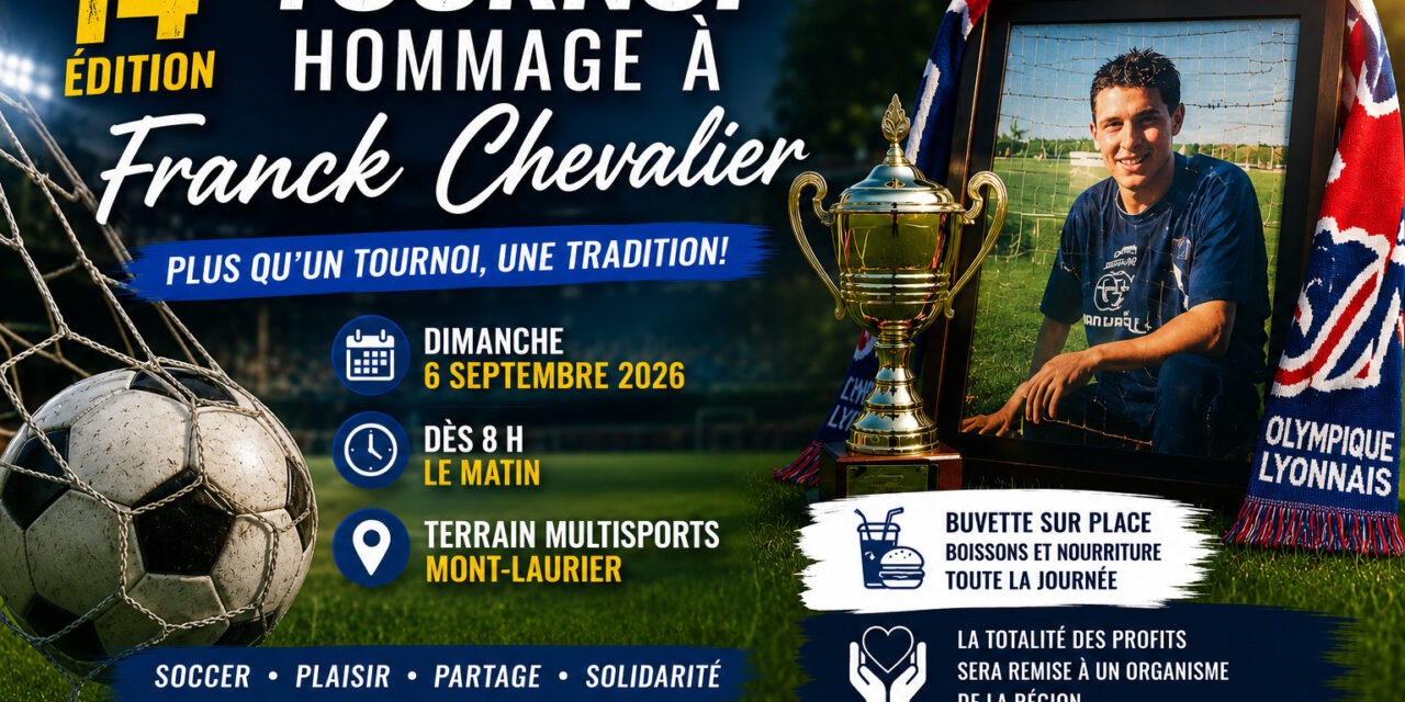 14e ÉDITION DU TOURNOI HOMMAGE À FRANCK CHEVALIER